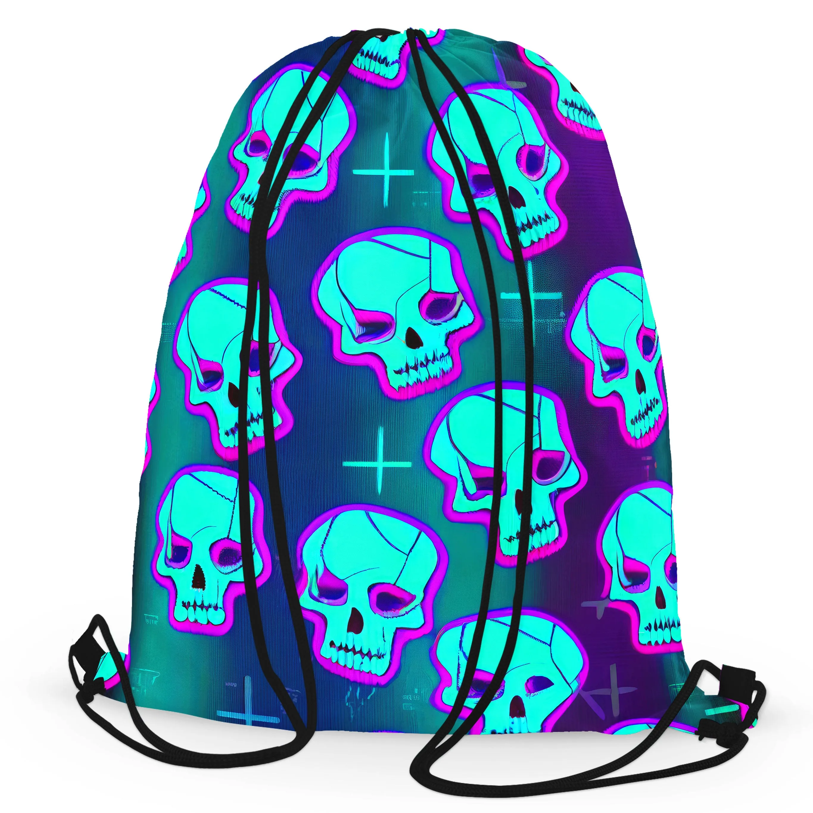 Neon Fright Drawstring Bag