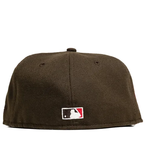 New Era x Politics California Angels 59FIFTY Fitted Hat - Chocolate/Cement