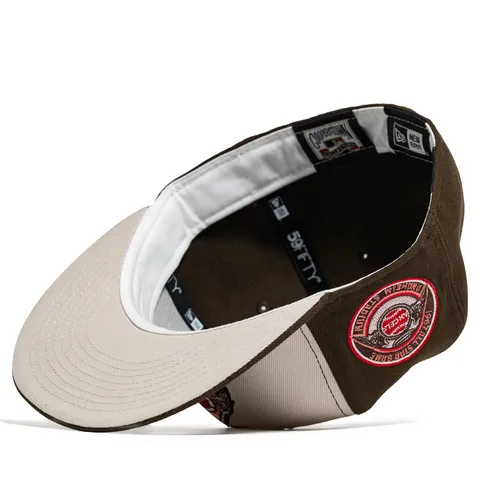 New Era x Politics California Angels 59FIFTY Fitted Hat - Chocolate/Cement