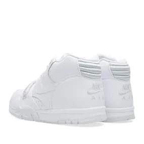 Mid-Top Nike Air Trainer 1 in White and Pure Platinum