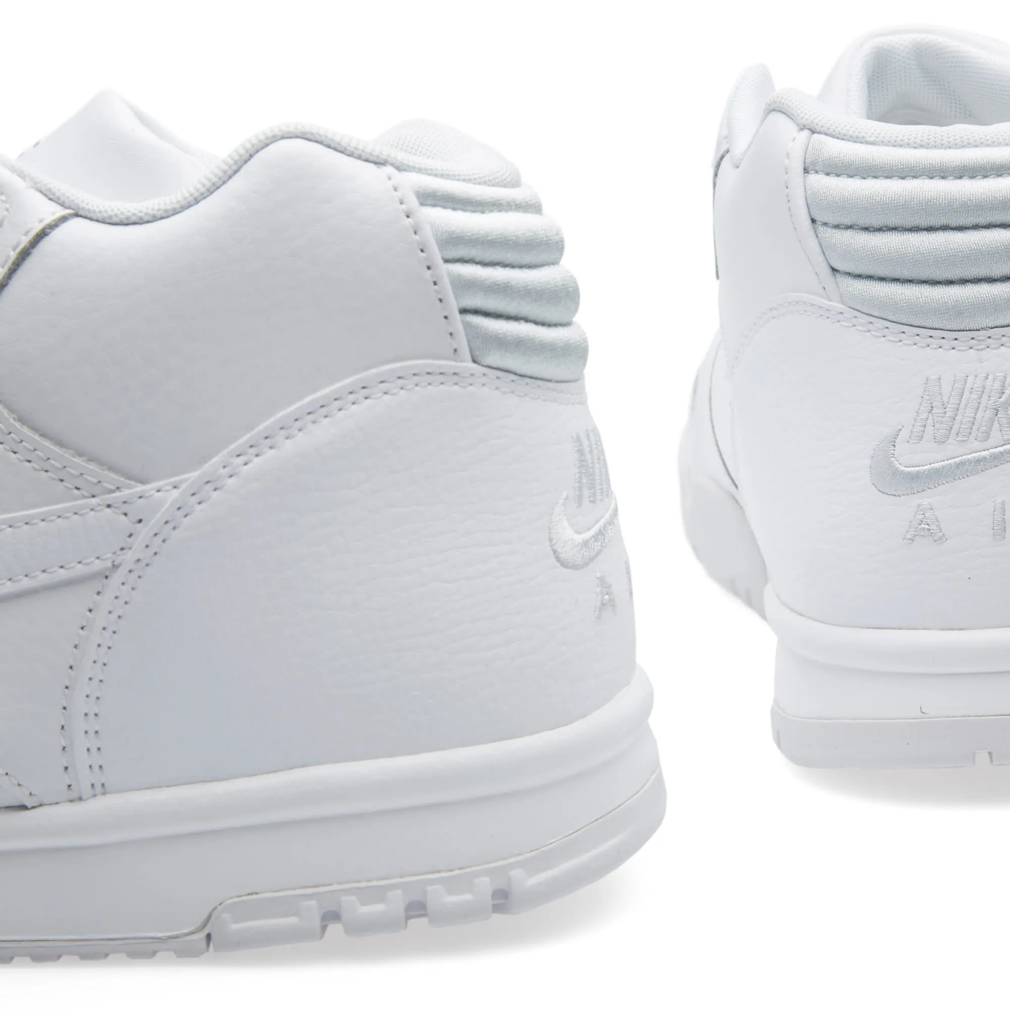 Mid-Top Nike Air Trainer 1 in White and Pure Platinum