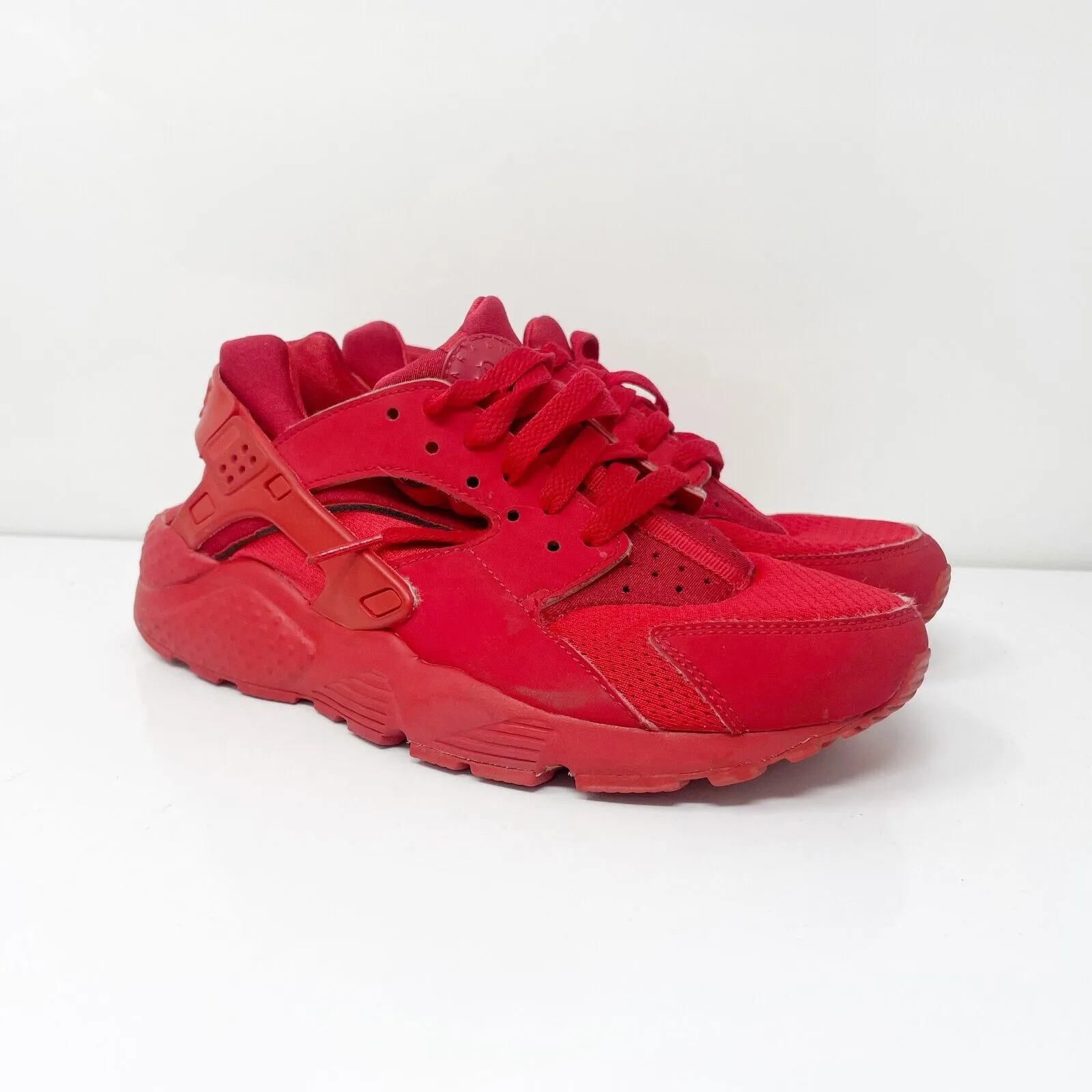 Nike Boys Air Huarache Run 654275-600 Red Running Shoes Sneakers Size 5Y