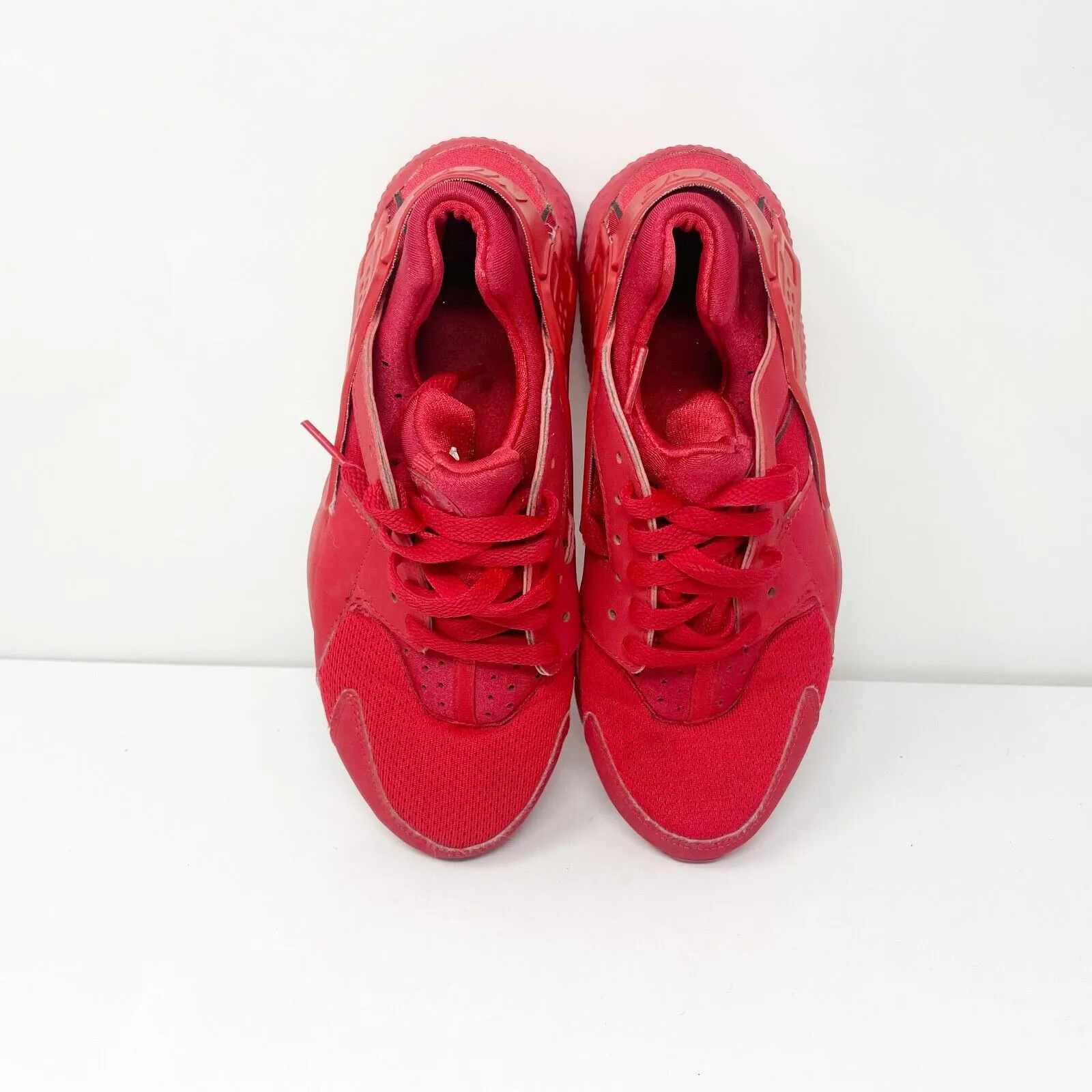 Nike Boys Air Huarache Run 654275-600 Red Running Shoes Sneakers Size 5Y