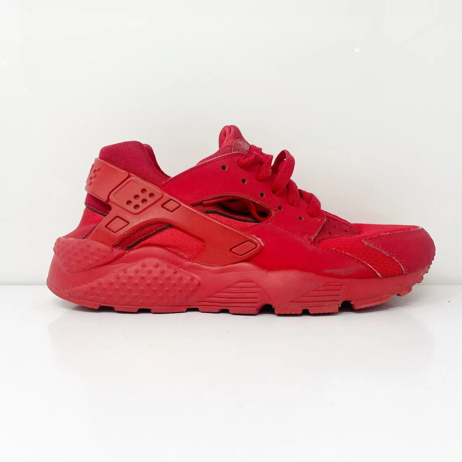 Nike Boys Air Huarache Run 654275-600 Red Running Shoes Sneakers Size 5Y