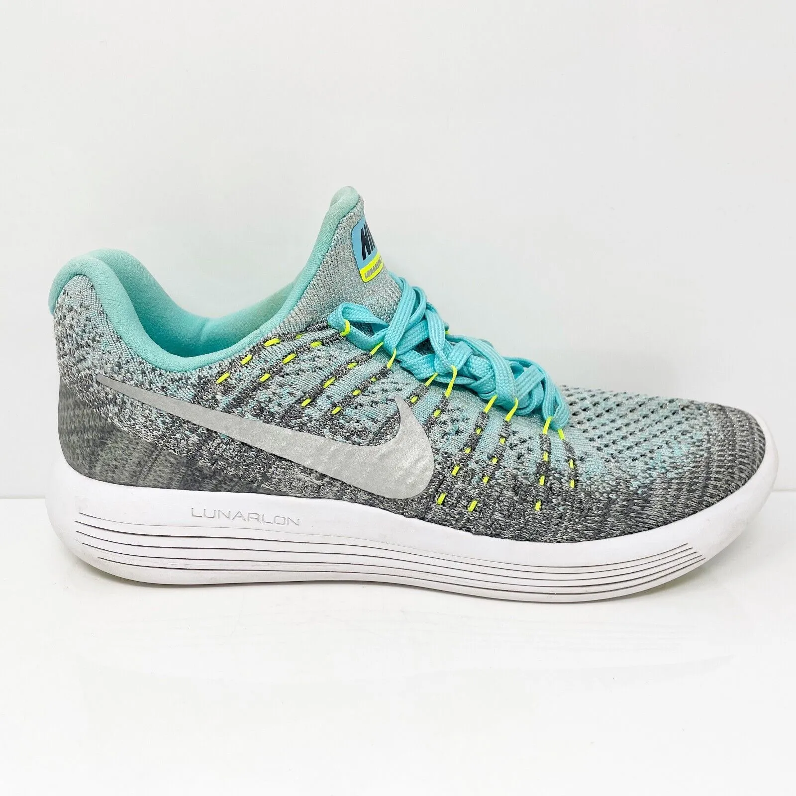 Nike Boys Lunarepic Low Flyknit 2 869989-001 Gray Running Shoes Sneakers Sz 6.5Y