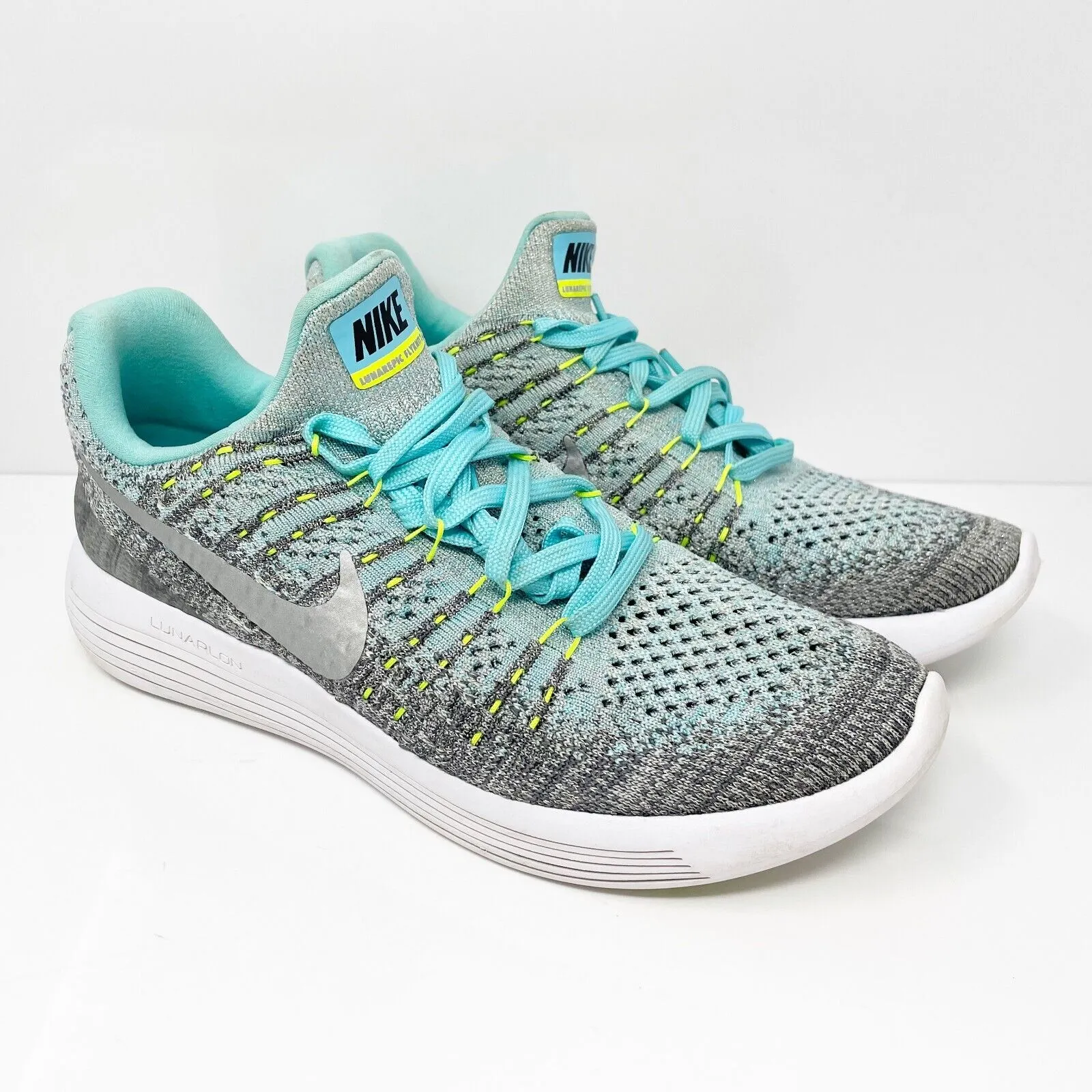 Nike Boys Lunarepic Low Flyknit 2 869989-001 Gray Running Shoes Sneakers Sz 6.5Y