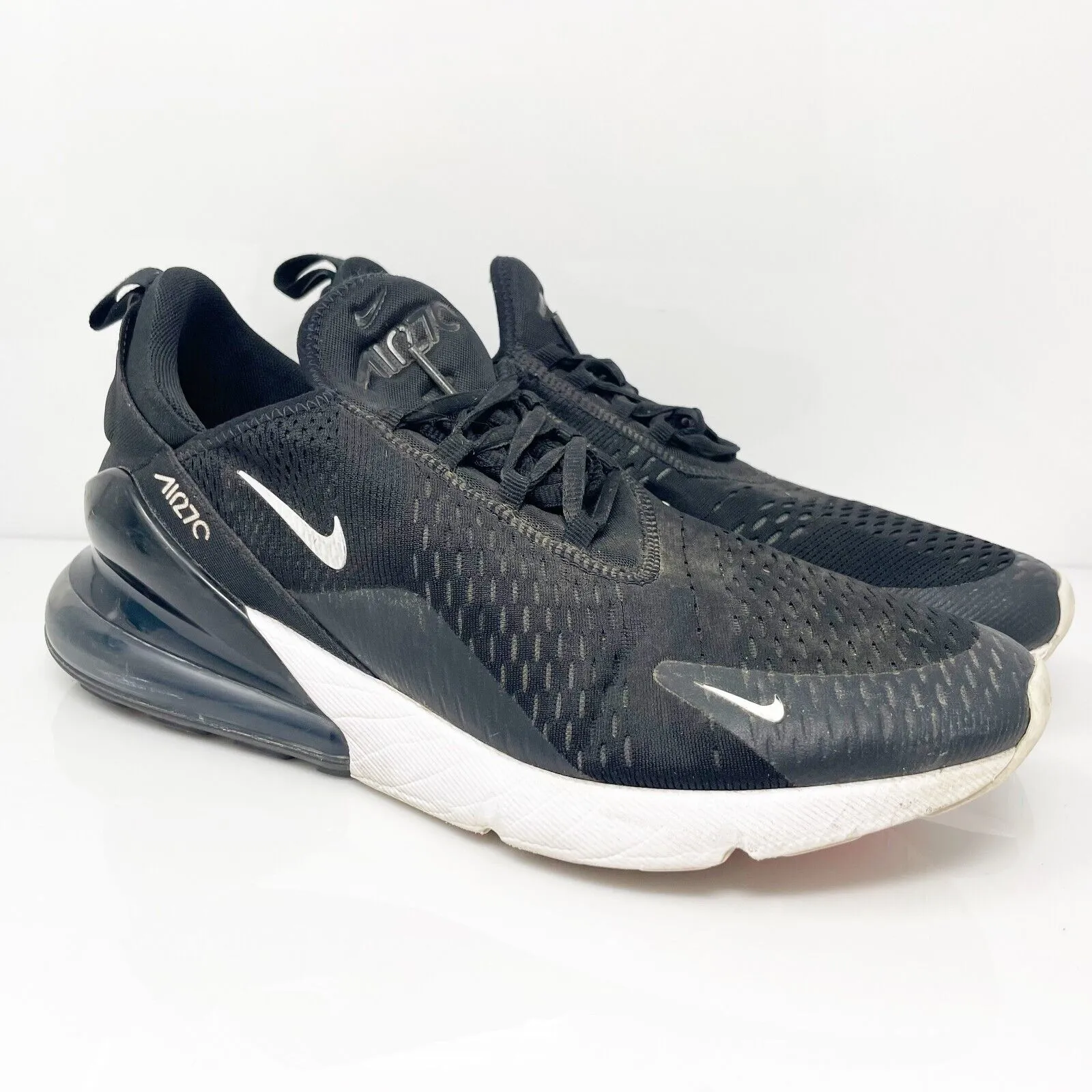 Nike Mens Air Max 270 AH8050-002 Black Running Shoes Sneakers Size 13