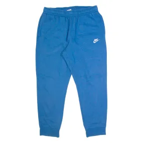 NIKE Mens Joggers Blue Tapered L W30 L26