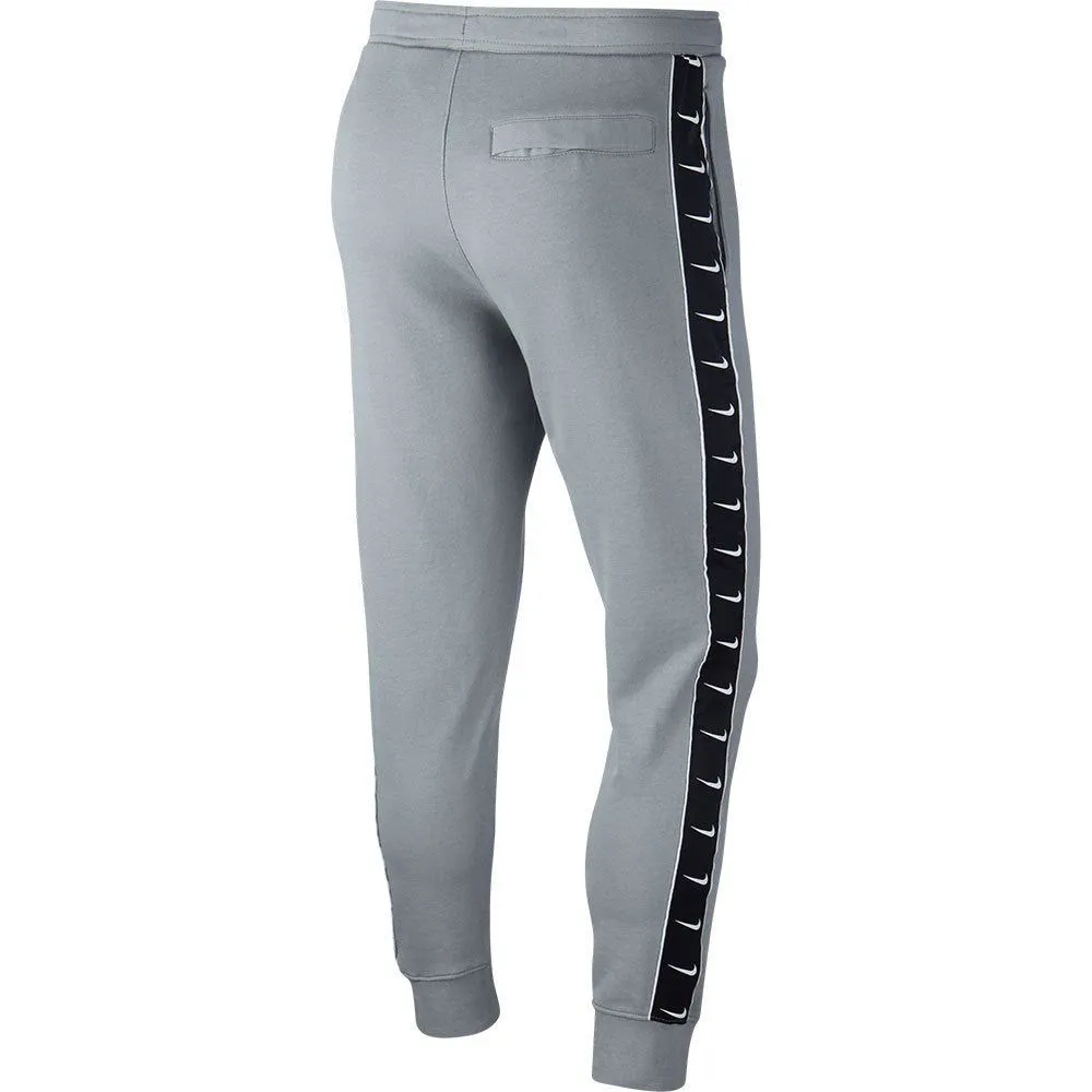 Nike Sportswear Swoosh Tape Fleece Pant Joggers - Grey Black