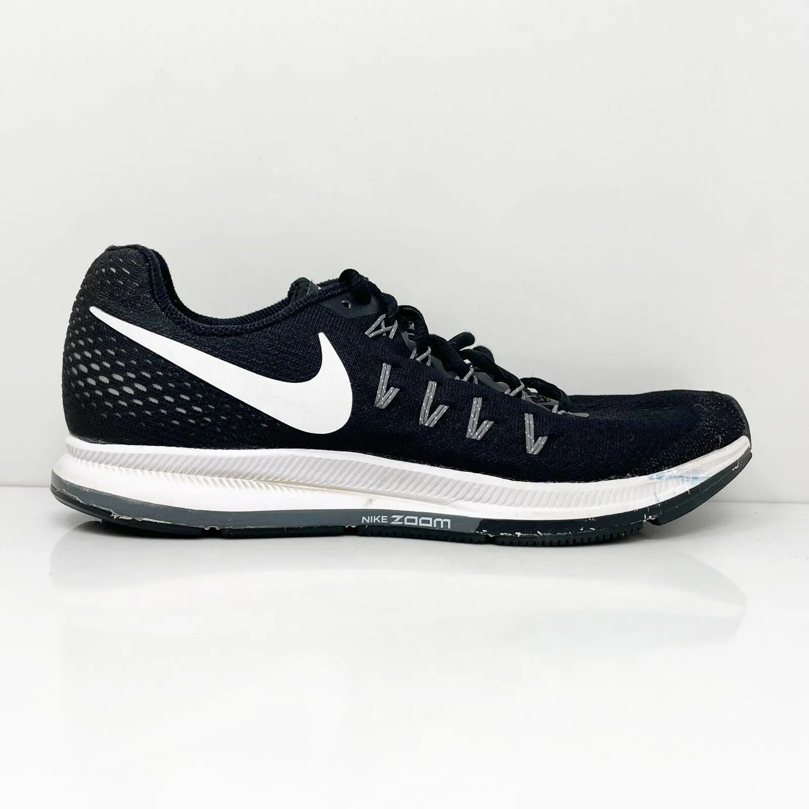 Nike Womens Air Zoom Pegasus 33 843803-001 Black Running Shoes Sneakers Size 9