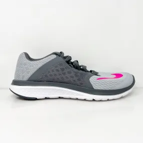 Nike Womens FS Lite Run 3 807145-006 Gray Running Shoes Sneakers Size 8.5