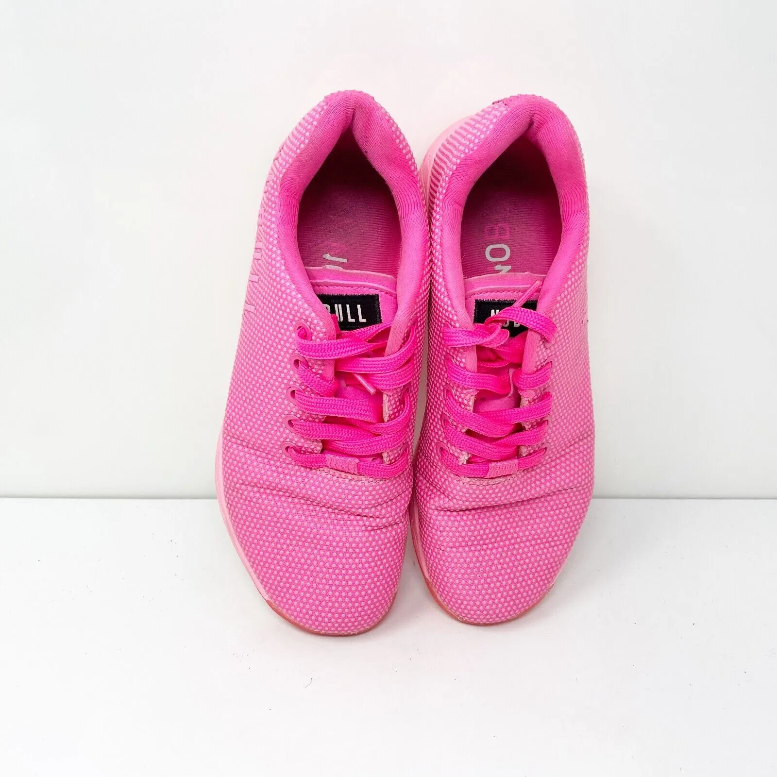 Nobull Unisex Trainer Pink Running Shoes Sneakers Size M 5.5 W 7