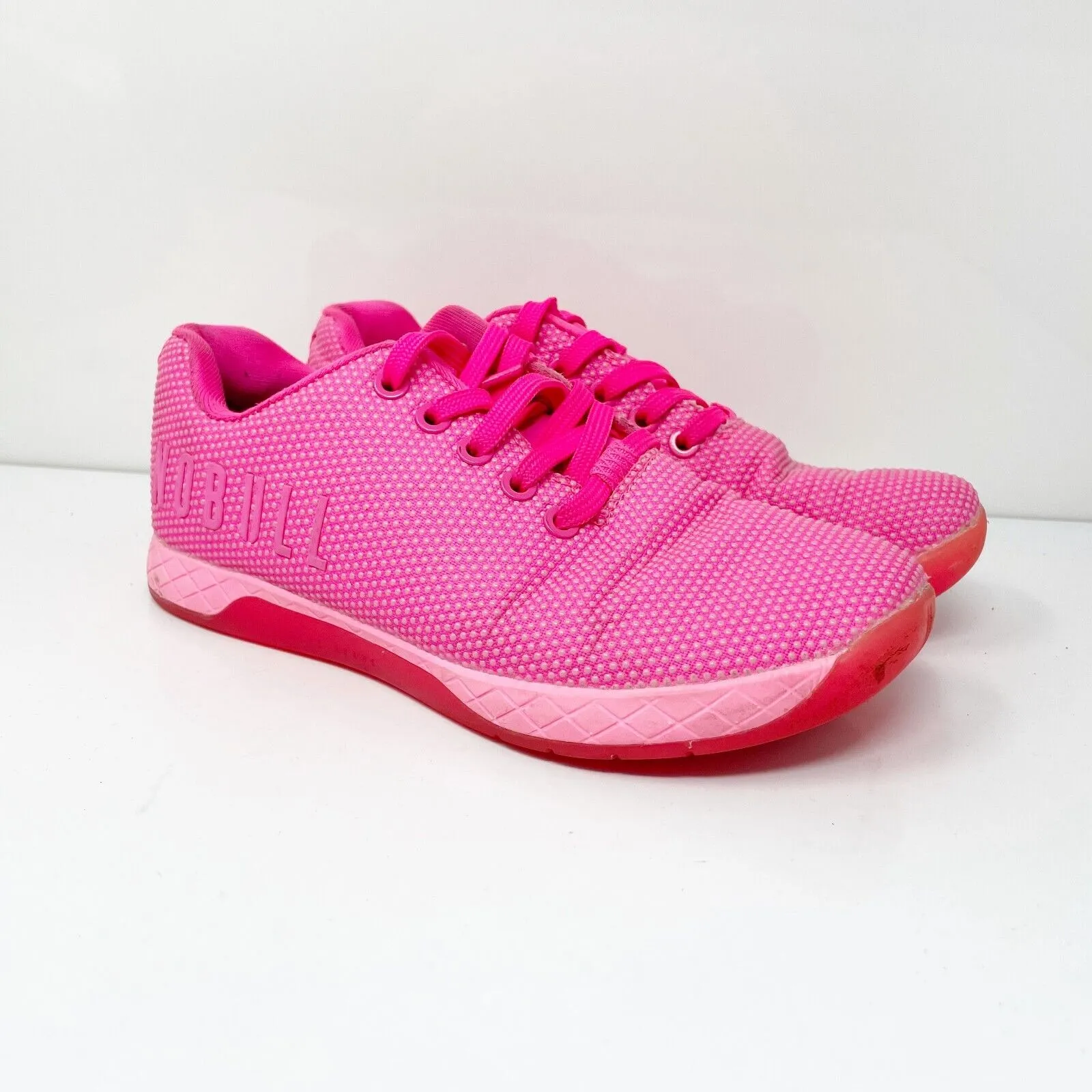 Nobull Unisex Trainer Pink Running Shoes Sneakers Size M 5.5 W 7