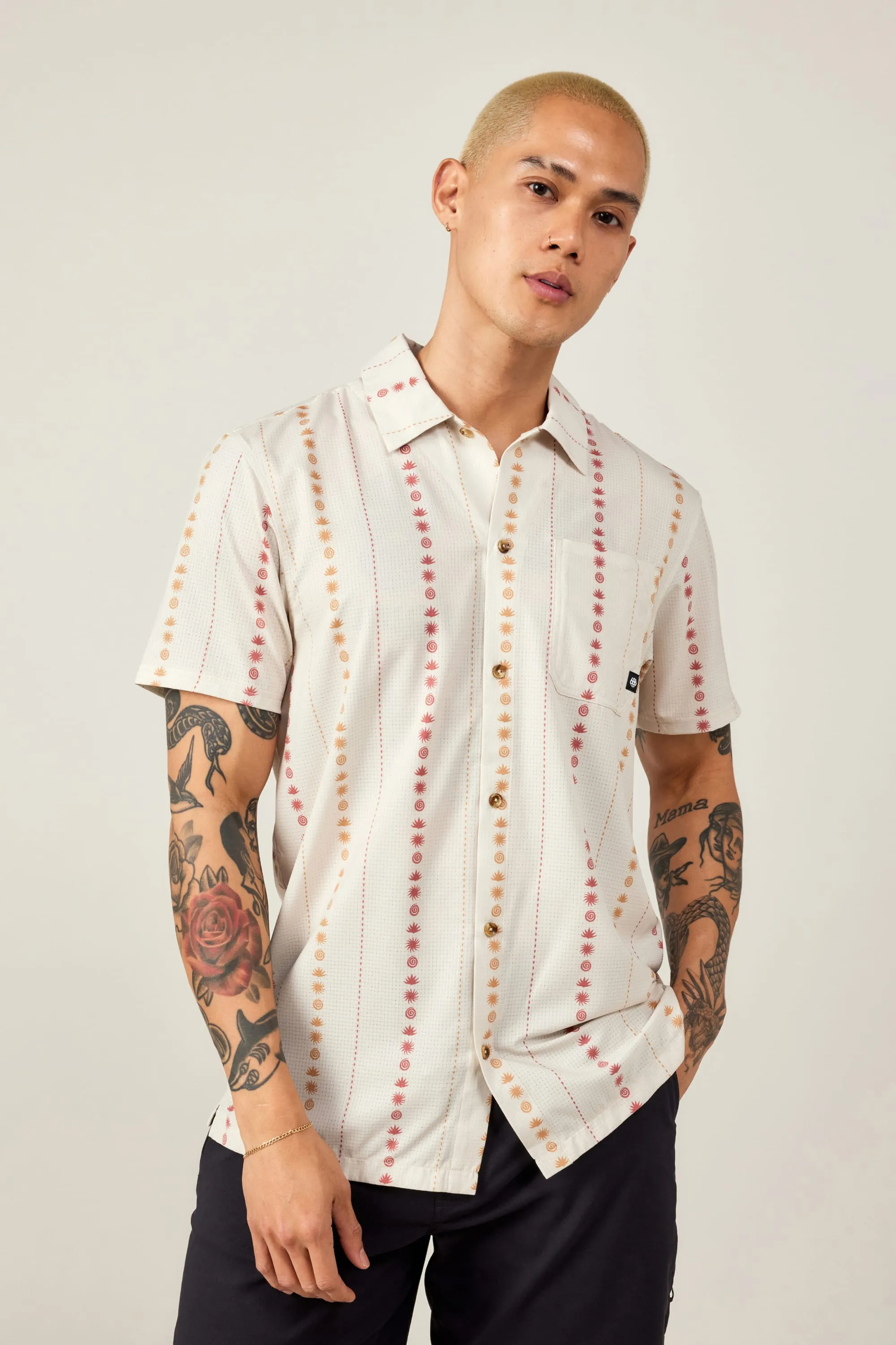   Nomad Perforated Button Down Shirt