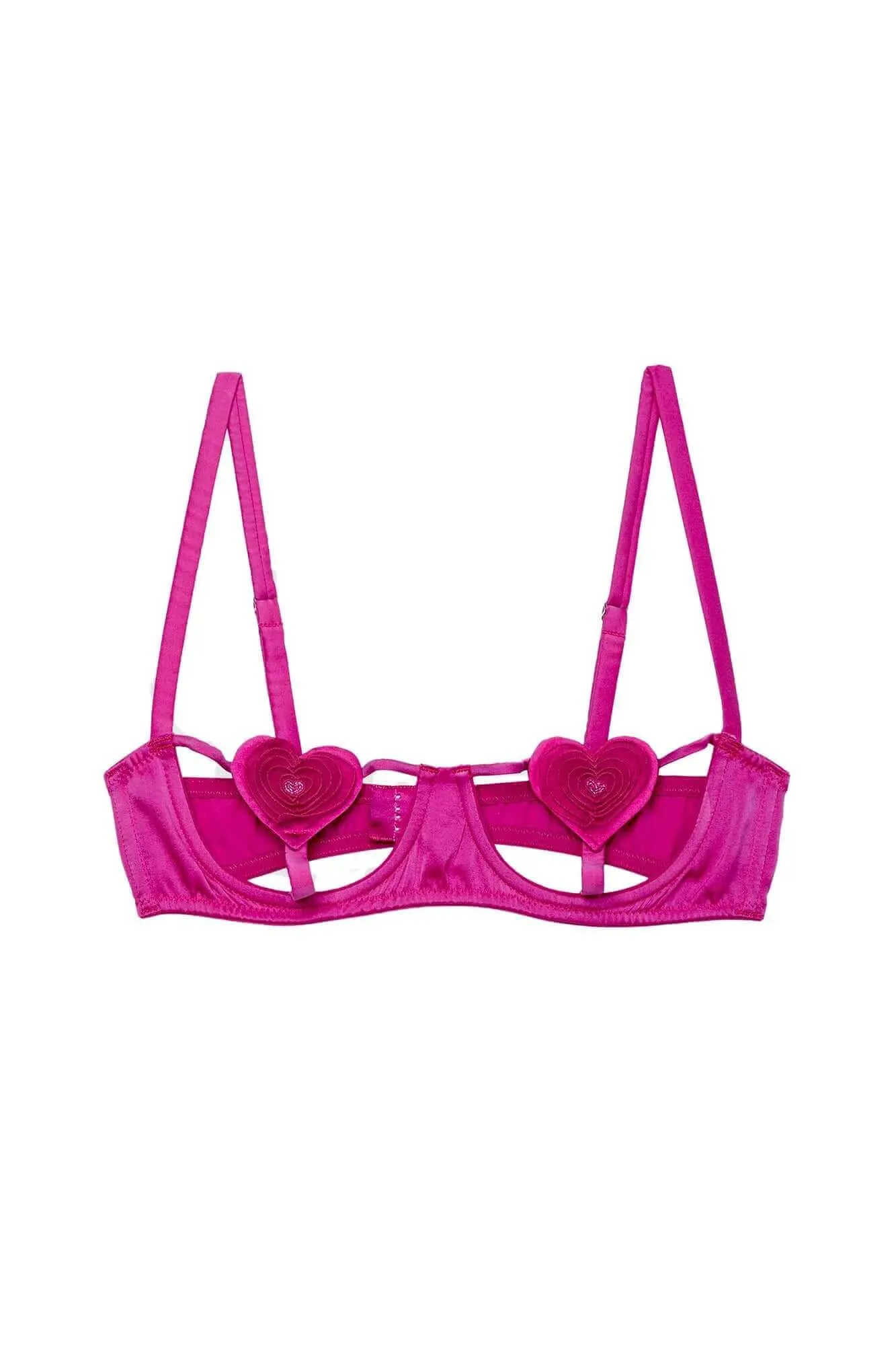 Novelty Heart Bra 32B Ultra Pink