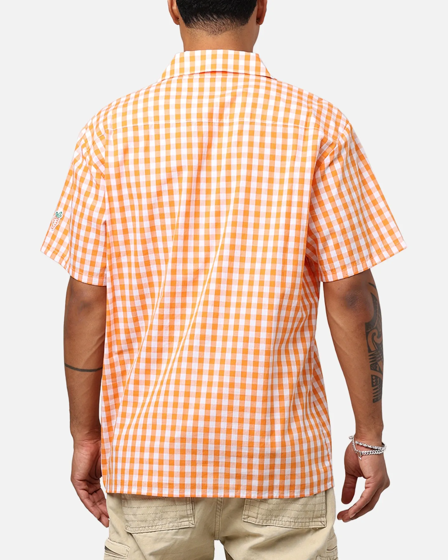 Orange Anwar Badge Carrots Button Up Shirt