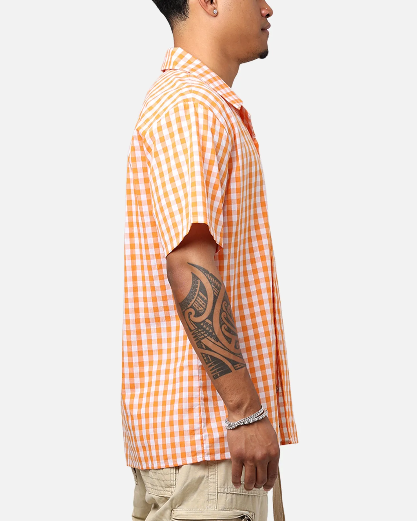 Orange Anwar Badge Carrots Button Up Shirt