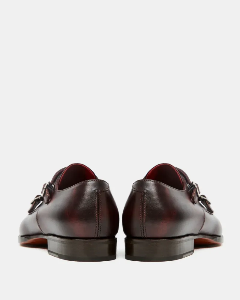 Oxblood Double Monk Strap Dress Shoe