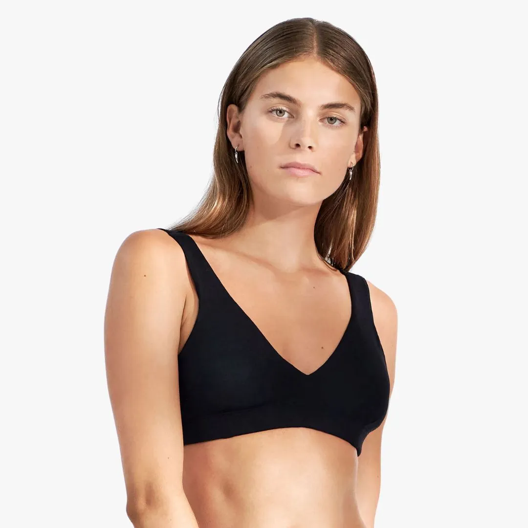 Padded Soft Bra (Black)