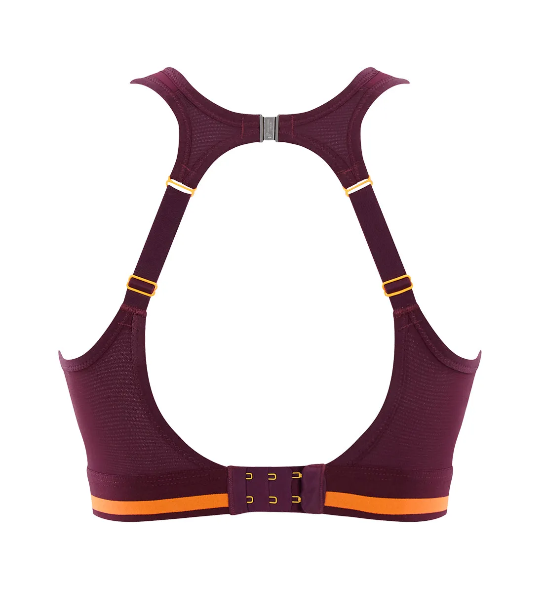 Racerback Non-Wire Sports Bra - Boundless by Panache (7341R) in Mulberry