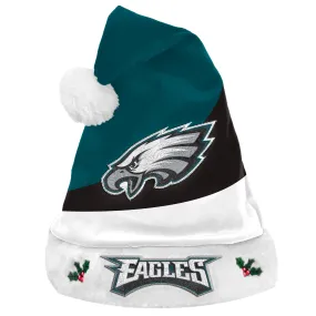 Philadelphia Eagles Colorblock Santa Hat