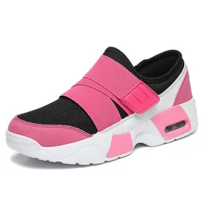 Fashionable Pink Velcro Slip-On Shoe