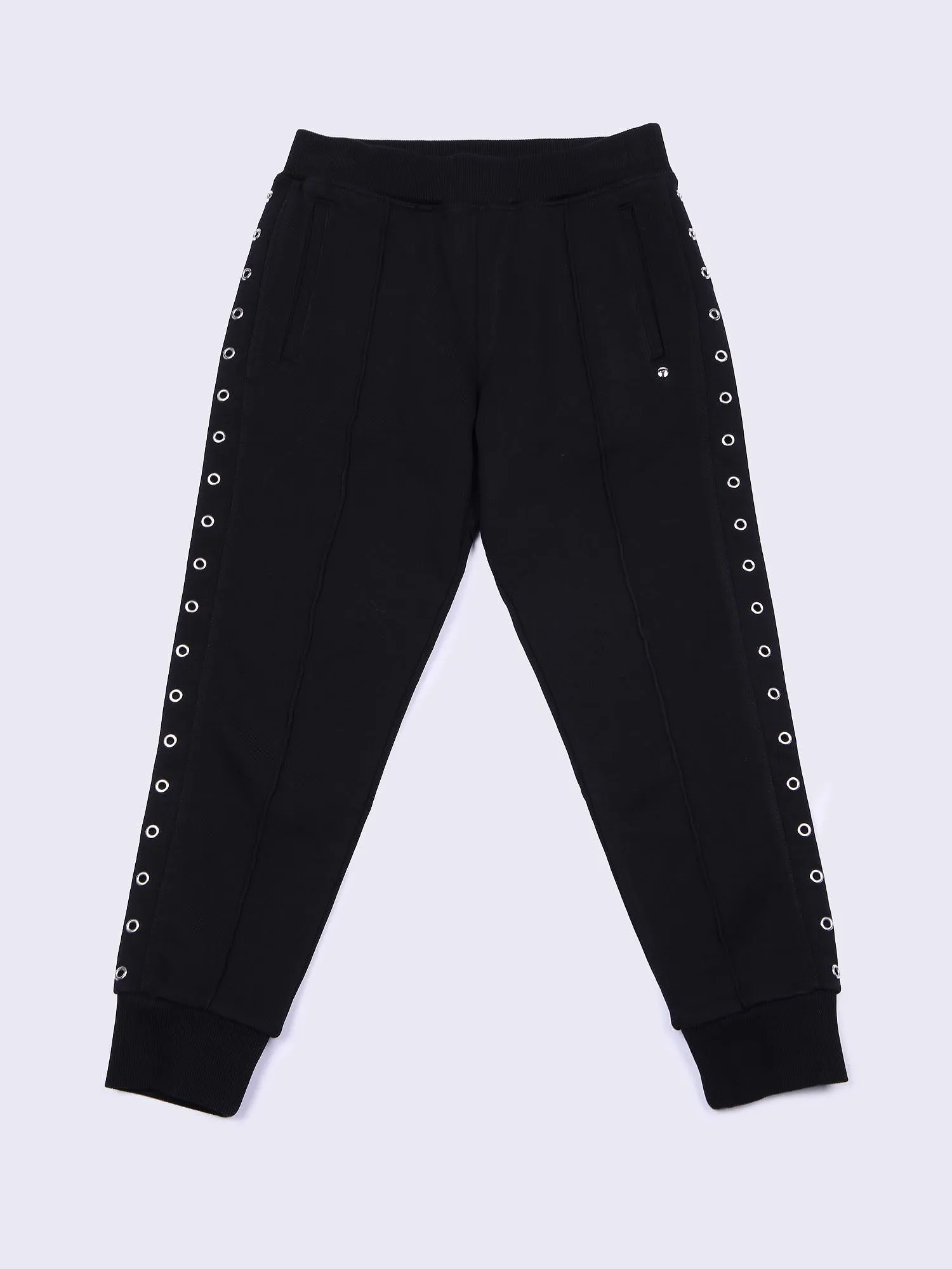 Pjnaily - Joggers with Eyelets in Black