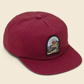 Point Hat - Deep Red