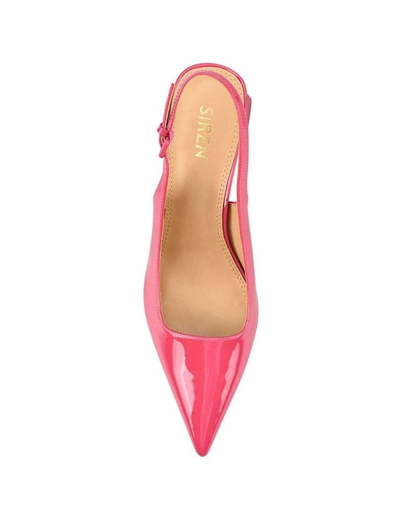 Pointed Toe Slingbacks - Raspberry Patent - Yarra