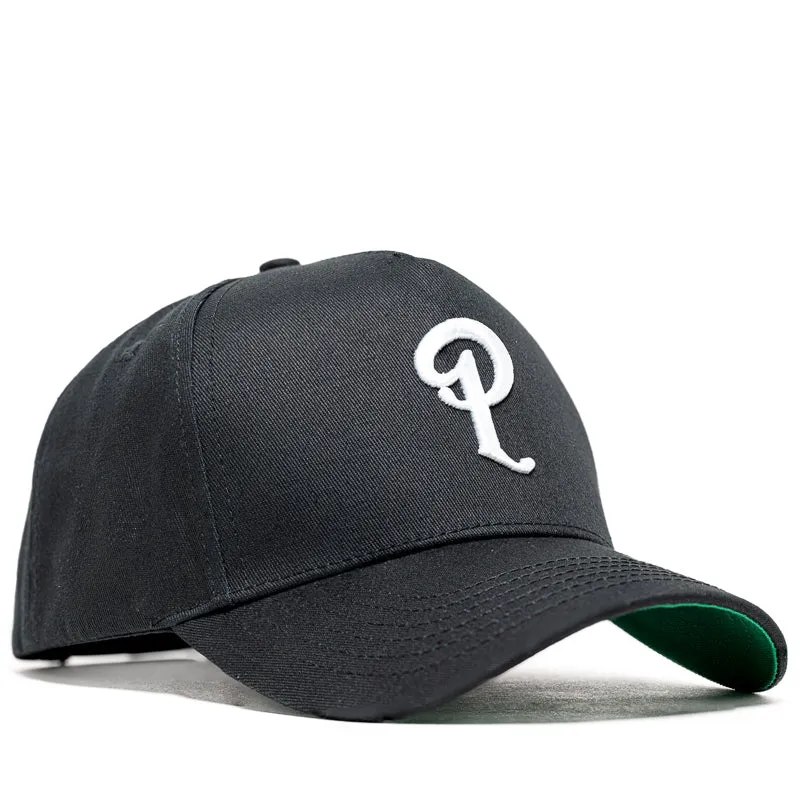 Politics A-Frame Snapback Hat - Black/Green Undervisor