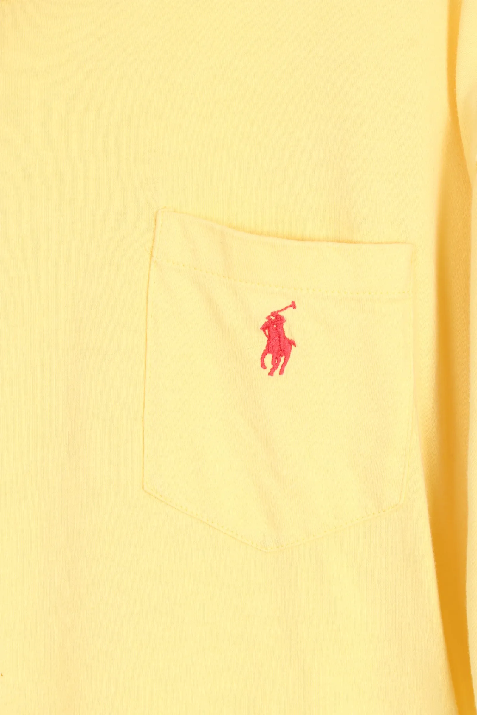 POLO RALPH LAUREN Yellow Red Embroidered XL Tee