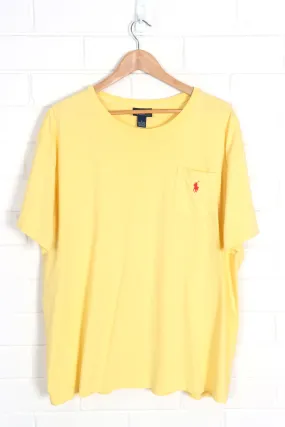 POLO RALPH LAUREN Yellow Red Embroidered XL Tee