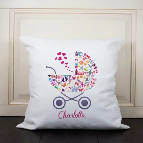 Pram Baby Memory Cushion Cover for Girls