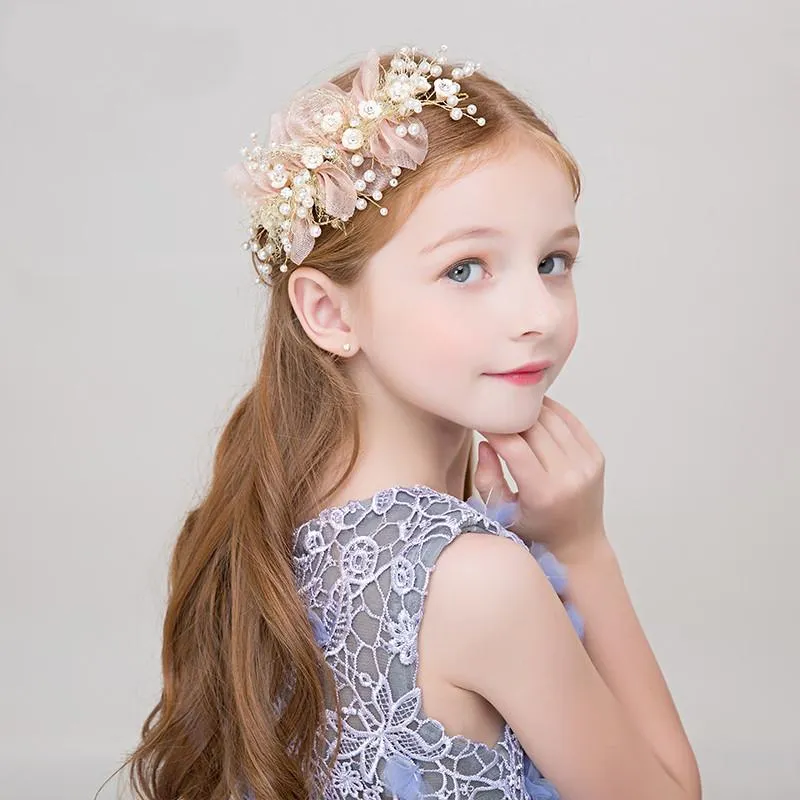 Tiara Flower Girl Clip