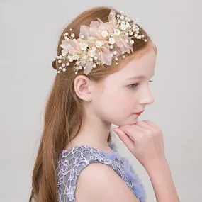 Tiara Flower Girl Clip