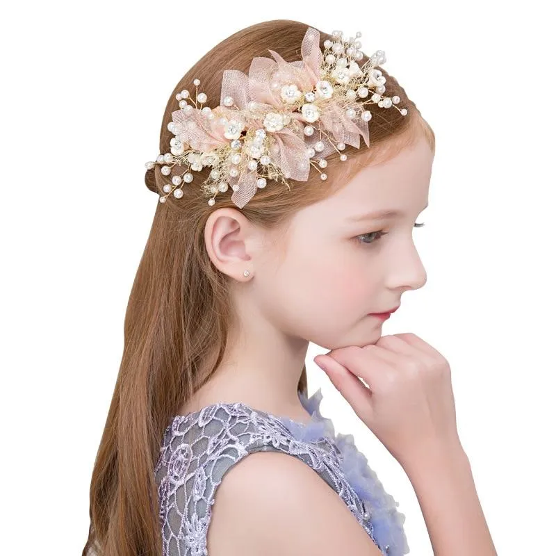 Tiara Flower Girl Clip