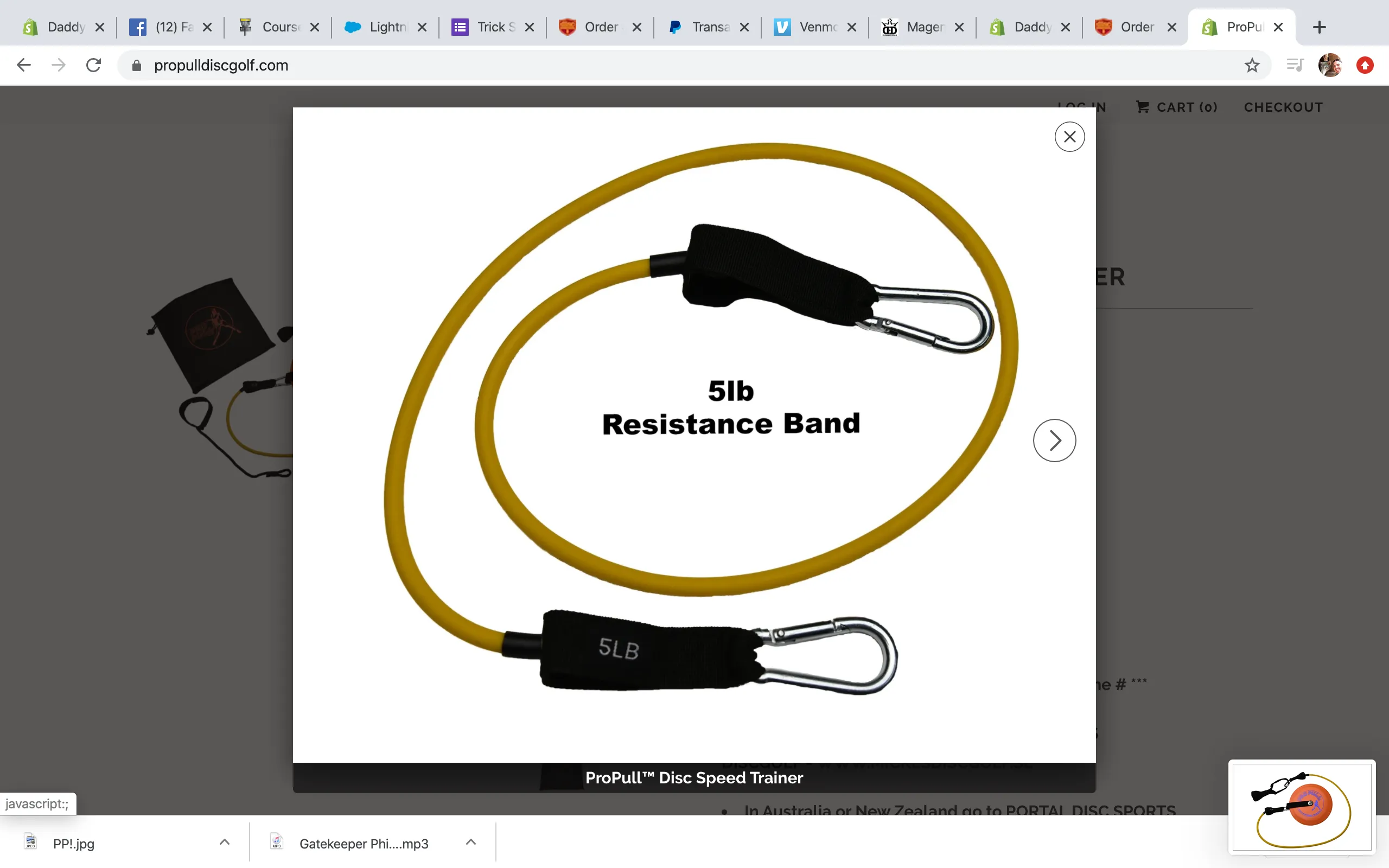 Propull  Disc Speed Trainer - Resistance Band Set