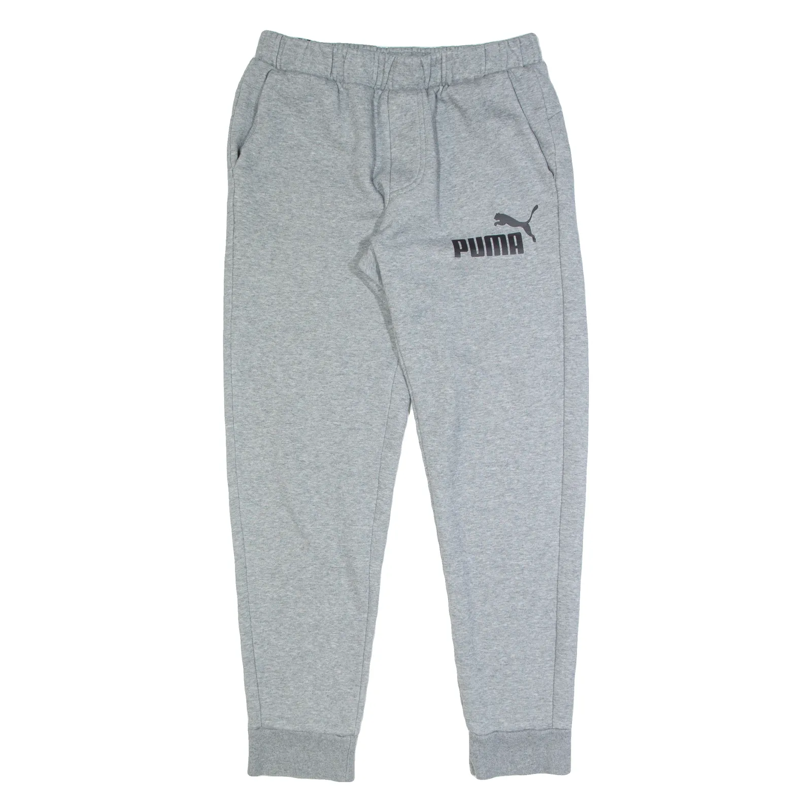 PUMA Mens Joggers Grey Tapered M W30 L28