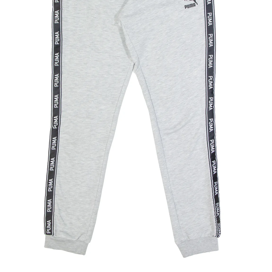 PUMA Womens Joggers Grey Tapered UK 10 W22 L29