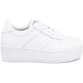 QUEEN HELENA X2612 Women's Platform White Sneakers