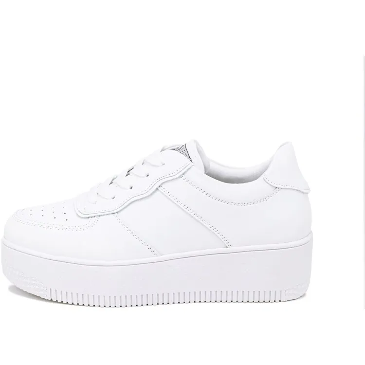 QUEEN HELENA X2612 Women's Platform White Sneakers