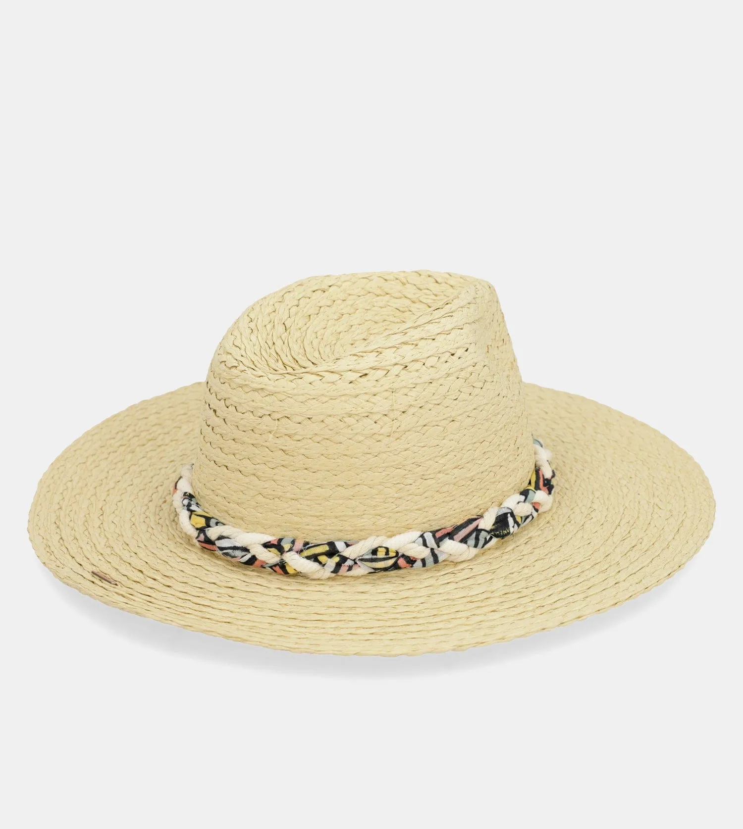 Raffia hat, brown