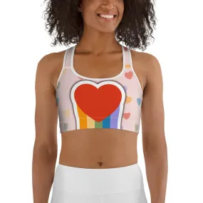 Rainbow Love Sports Bra