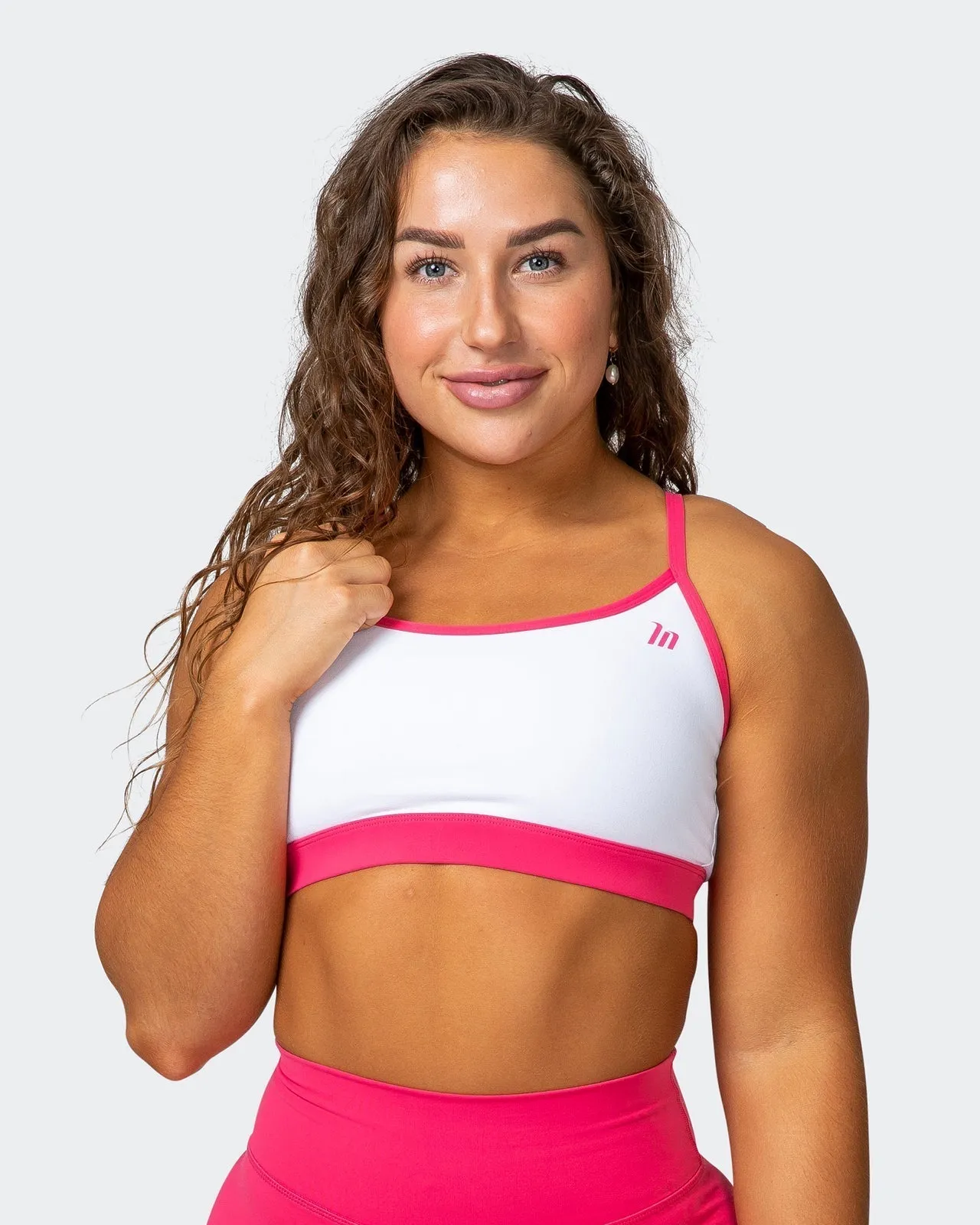 Rapid Bra - White / Flamingo