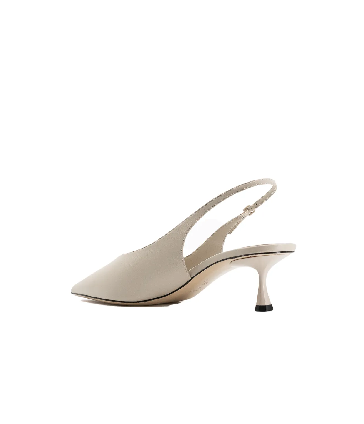 Razor Pointed Heel in Stone