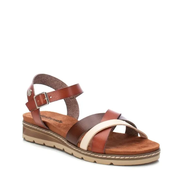 Flat Camel Sandals for Women by Refresh 171777