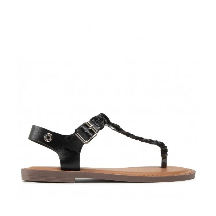 79421 Women's Flat Black Sandals Flip-Flops Refresh