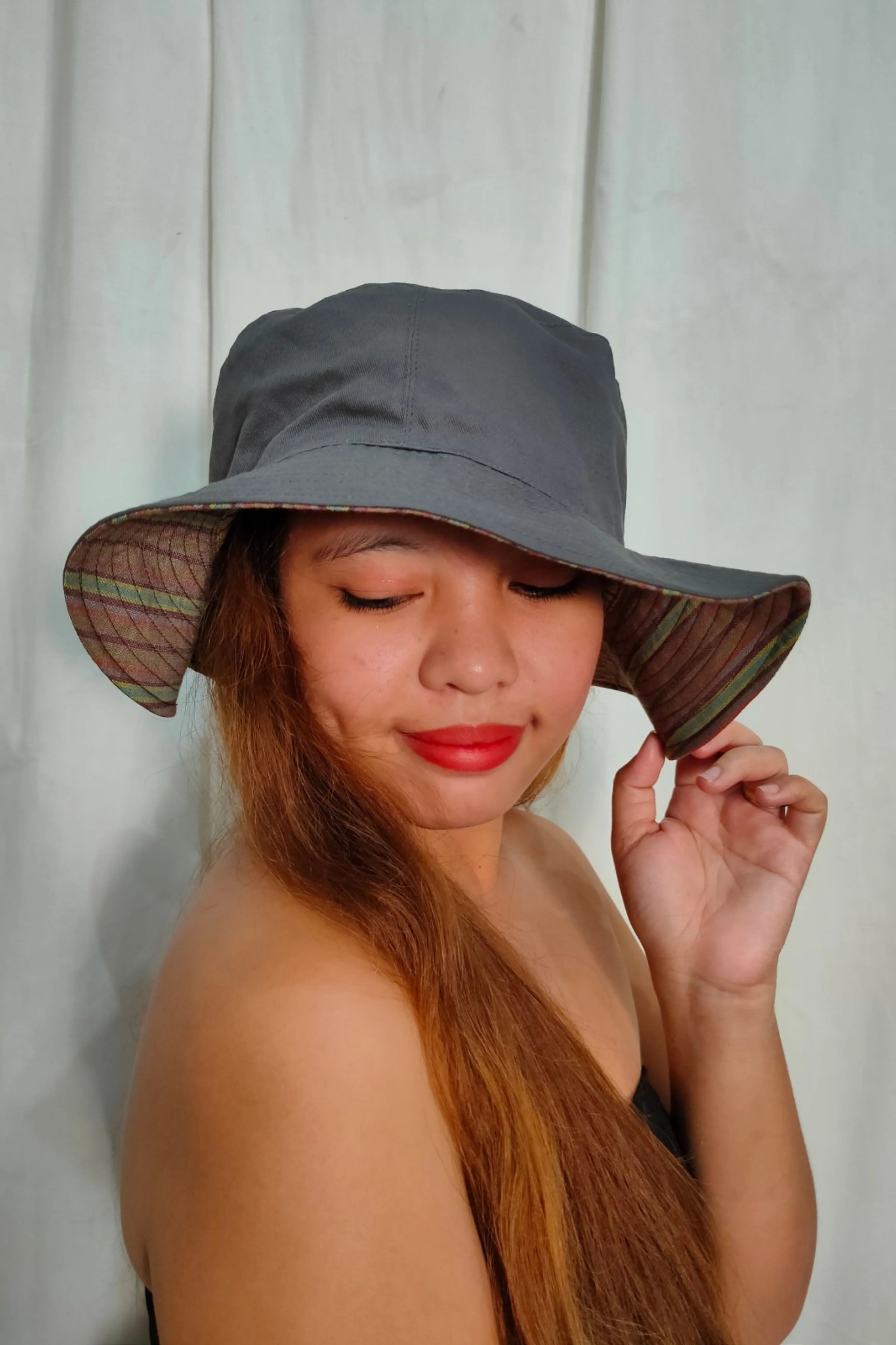 Reversible Bucket Hat Wide Brim