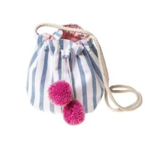 ROCKAHULA - Striped Pom Pom Bag