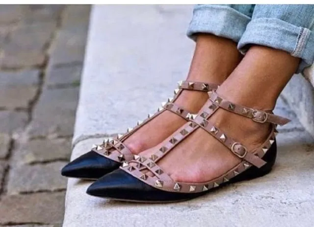 Rockstud Caged Flat